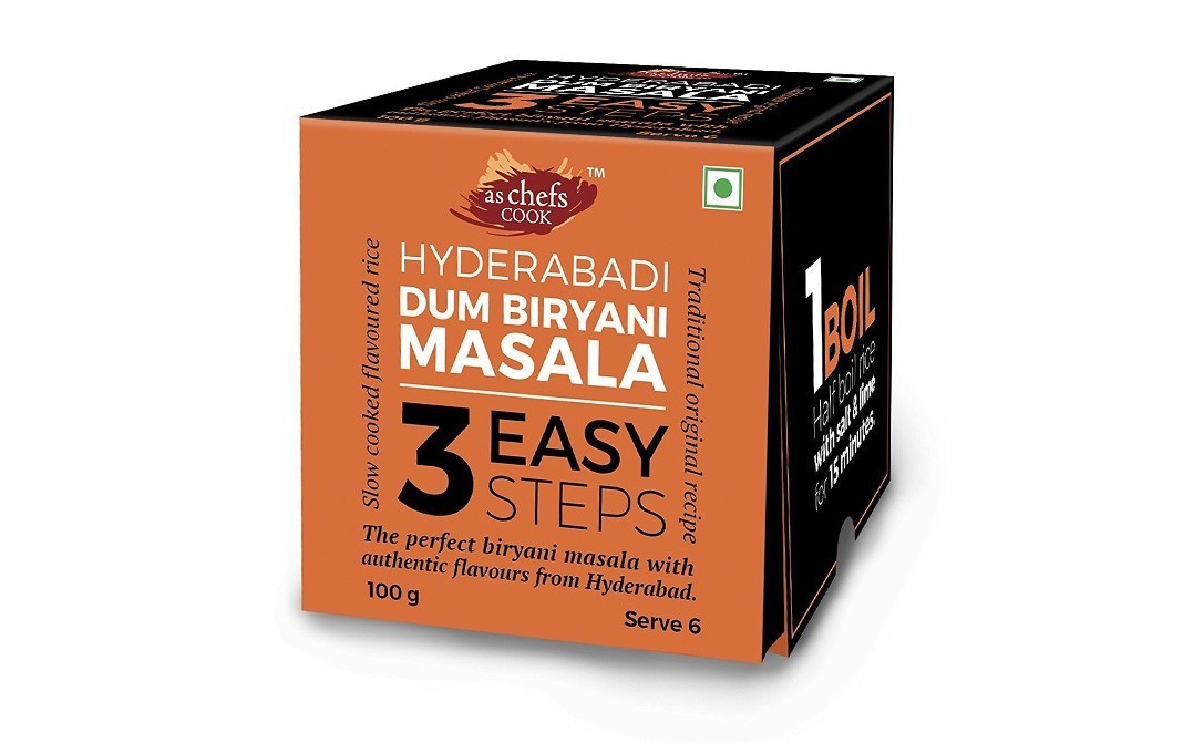 As Chefs Cook Hyderabadi Dum Biryani Masala   Box  100 grams
